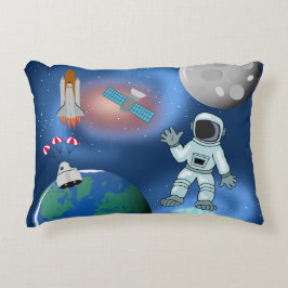 Astronaut im Thema Raumgalaxie Dekokissen