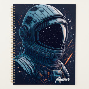 Astronaut im tiefen Raum Planer
