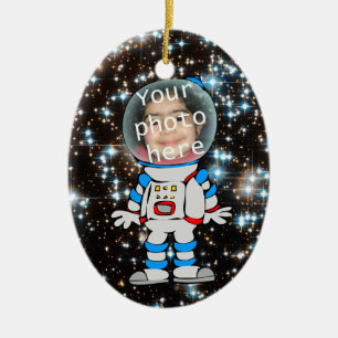 Astronaut im Training - Astro Kinderschablone Keramikornament