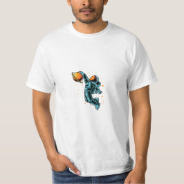 Astronaut im weißen Hintergrund T-Shirt