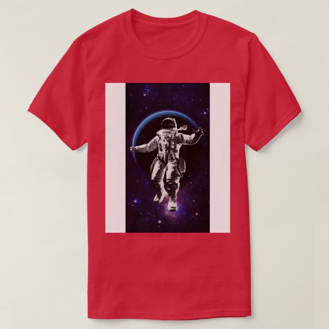 Astronaut im Weltraum 1 Kopie T-Shirt (Design vorne)