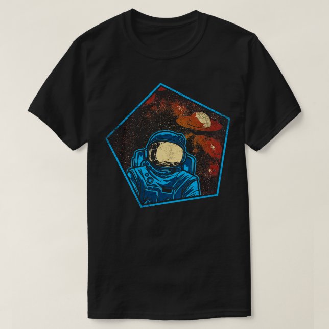 Astronaut im Weltraum 4 T-Shirt (Design vorne)