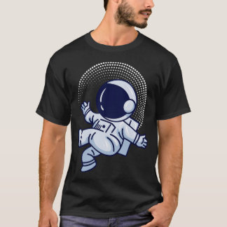 Astronaut im Weltraum entspannt T-Shirt