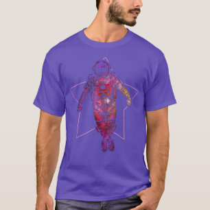 Astronaut im Weltraum Galay Universe farbenfrohe R T-Shirt