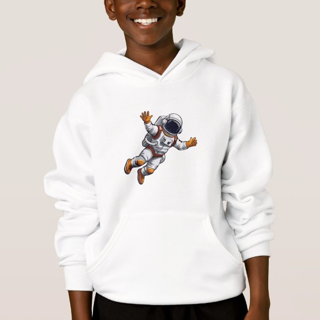Astronaut im Weltraum Hoodie (Vorderseite)