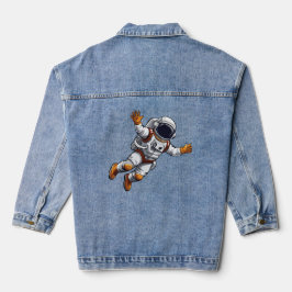 Astronaut im Weltraum Jeansjacke