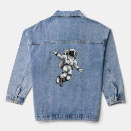 Astronaut im Weltraum Jeansjacke