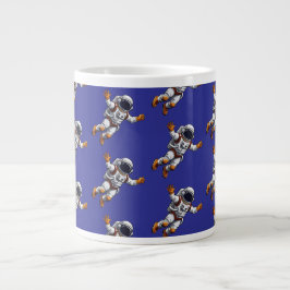 Astronaut im Weltraum Jumbo-Tasse