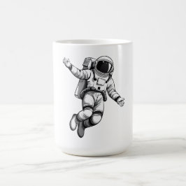 Astronaut im Weltraum Kaffeetasse
