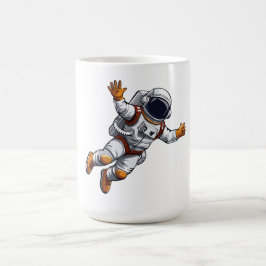 Astronaut im Weltraum Kaffeetasse