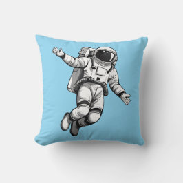 Astronaut im Weltraum Kissen
