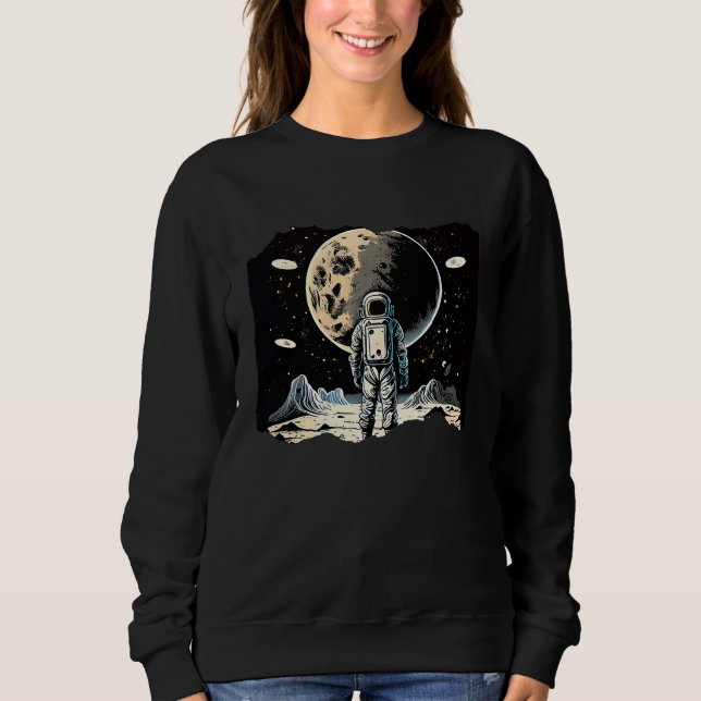 Astronaut im Weltraum Kunstwerk  2 Sweatshirt (Vorderseite)