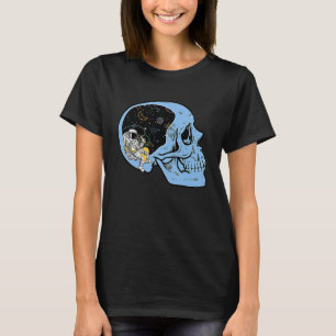 Astronaut im Weltraum mit Biergalaxie T-Shirt