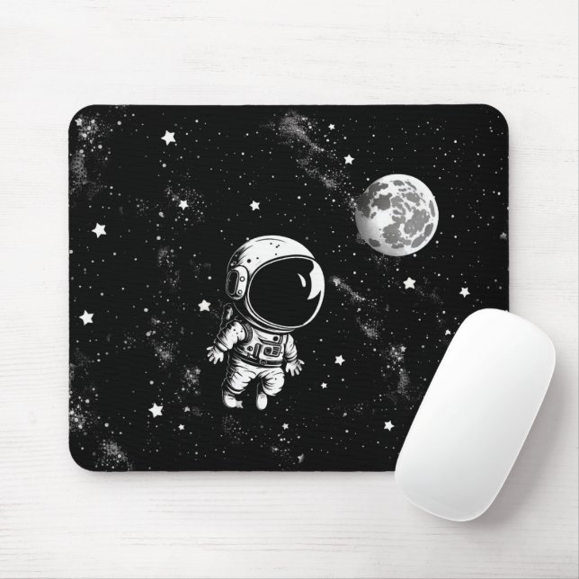 Astronaut im Weltraum Mousepad (Mit Mouse)