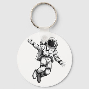 Astronaut im Weltraum Schlüsselanhänger