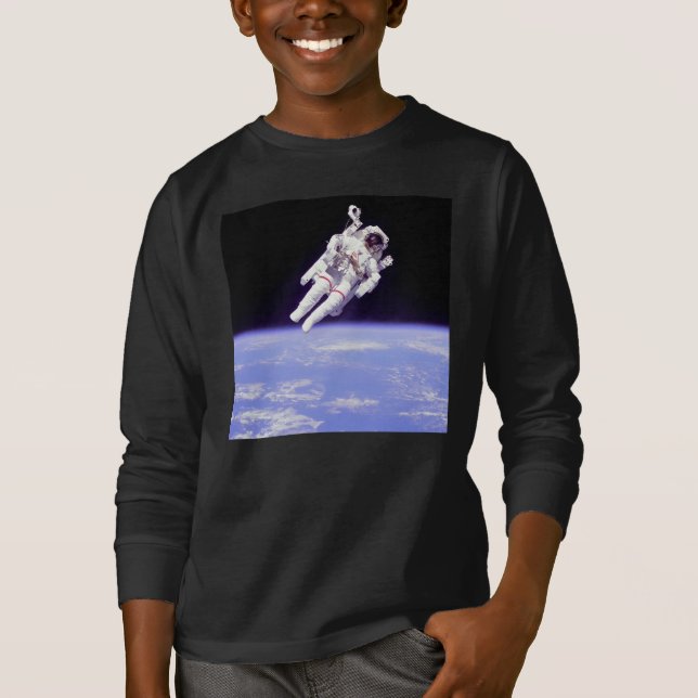 Astronaut im Weltraum-Shirt T-Shirt (Vorderseite)