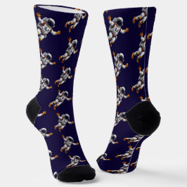 Astronaut im Weltraum Socken