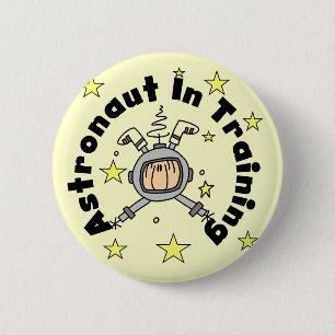 Astronaut in Ausbildung T-Shirts und Geschenke Button