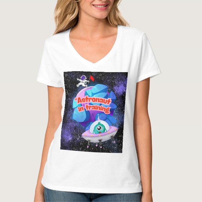 ASTRONAUT IN DER AUSBILDUNG T-Shirt (Vorderseite)
