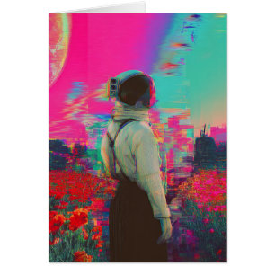 Astronaut in einem Mohnfeld-Jeder Anlass