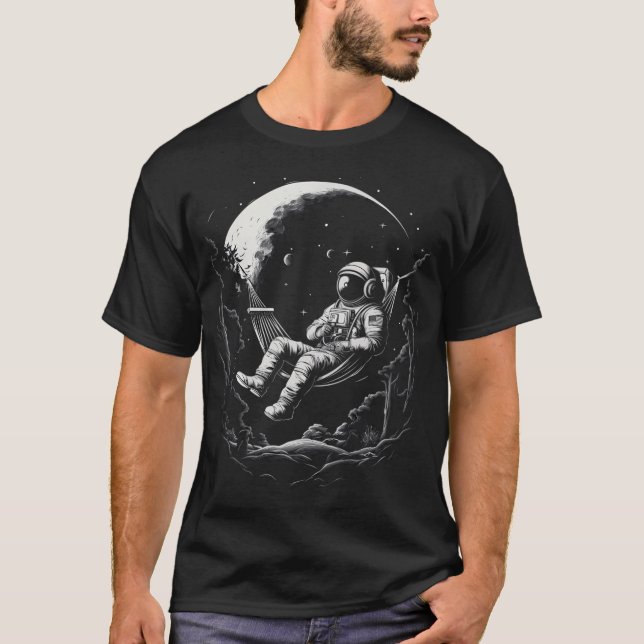 Astronaut in einer Hängematte T-Shirt (Vorderseite)