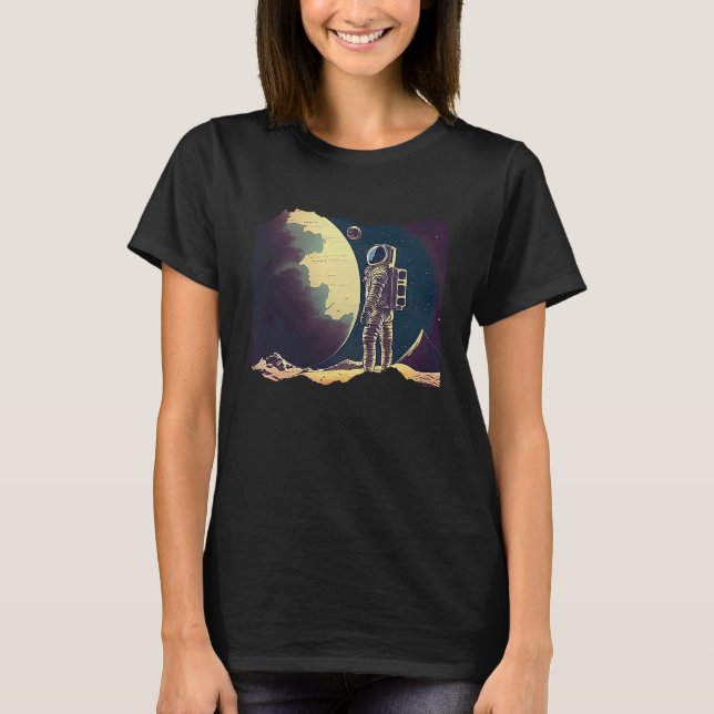 Astronaut In Space Artwork  1 T-Shirt (Vorderseite)