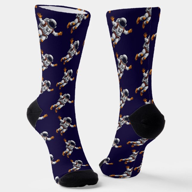 Astronaut in space socken (Gewinkelt)