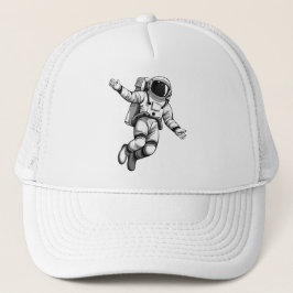 Astronaut in space truckerkappe