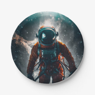 Astronaut in the space pappteller