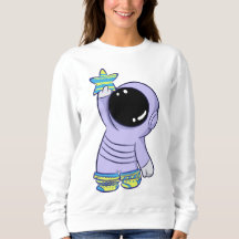 Astronaut in verschiedenen Socken Sweatshirt