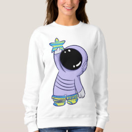 Astronaut in verschiedenen Socken Sweatshirt