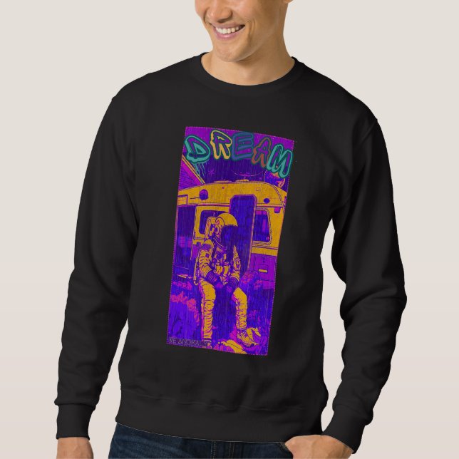 Astronaut Inspirational Cool Astronaut Dream Graph Sweatshirt (Vorderseite)