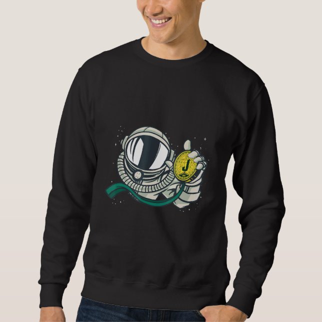 Astronaut Jade Holder Diamond Hände für Jade Sweatshirt (Vorderseite)