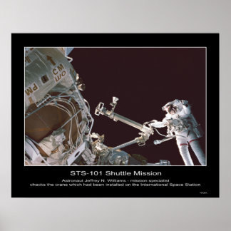 Astronaut Jeffrey N. Williams-Karo-Kran Poster