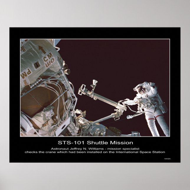 Astronaut Jeffrey N. Williams-Karo-Kran Poster (Vorne)