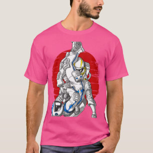 Astronaut Jiu-Jitsu Judo Bjj Martial Arts Ground F T-Shirt