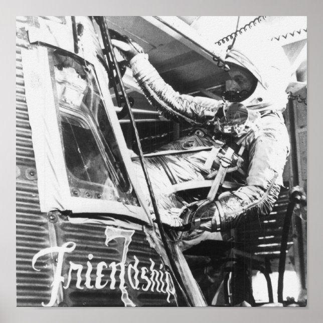 Astronaut John Glenn tritt Freundschaft ein 7 Poster (Vorne)