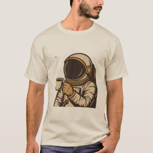 Astronaut-Kaffeepause im Weltraum T-Shirt