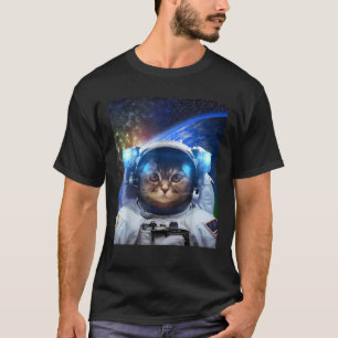 Astronaut Katze Katze Galaxy Kitten Funny Cat Ow T-Shirt