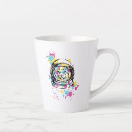 Astronaut Katze Milchtasse