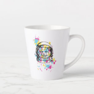 Astronaut Katze Milchtasse