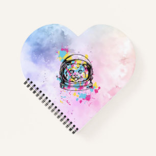 Astronaut Katze Notizbuch