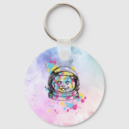 Astronaut Katze Schlüsselanhänger