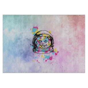 Astronaut Katze Schneidebrett