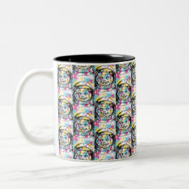 Astronaut Katze Zweifarbige Tasse