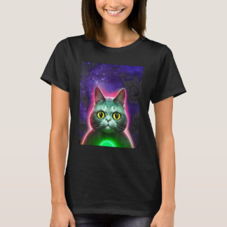 Astronaut Katzen T-Shirt Weltraum Katzen T-Shirt f