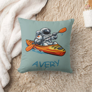. Astronaut Kayaking Kissen