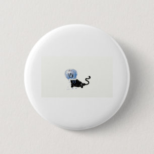 Astronaut kitteh button