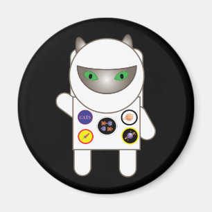 Astronaut Kitty Magnet