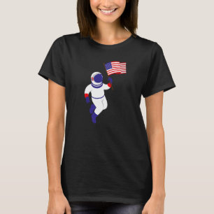 Astronaut Kosmonaut Patriotismus Uns 4. Juli Amer T-Shirt